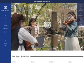 서울대학교 대표홈페이지 인증 화면